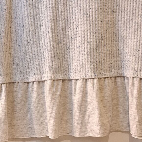 Koolaburra By Ugg Women's Grey Flecked Waffle Knit V-Sweater Top Causal Large - Picture 11 of 13